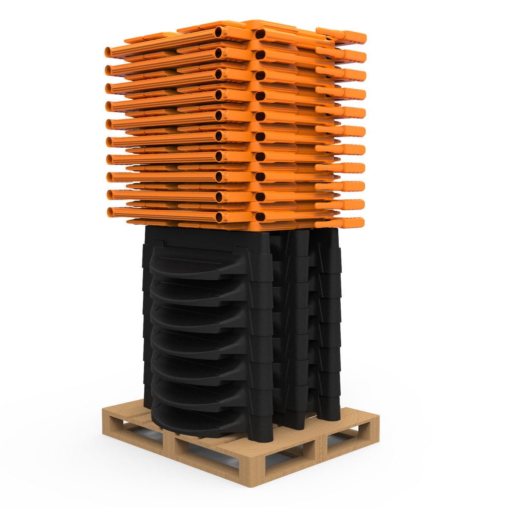 Pedestrian Longitudinal Channelizing Device Wonderwall Barrier