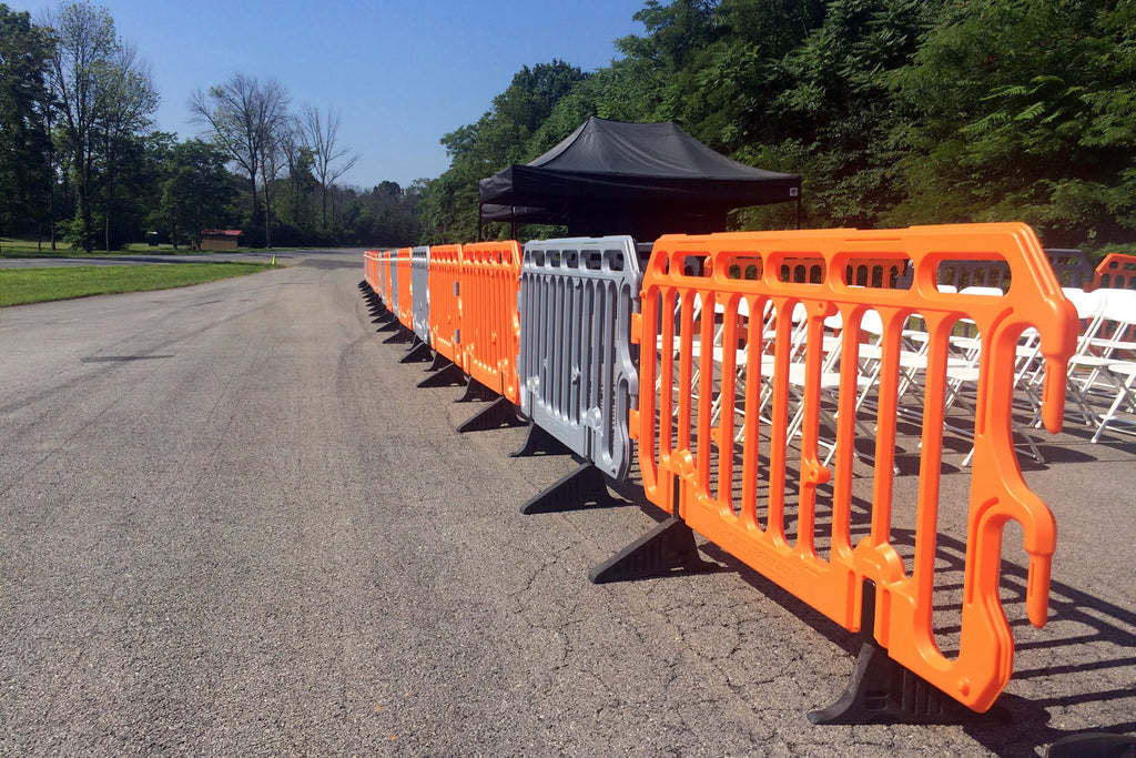 Plastic Crowd Control Barrier 6.5ft  - The Start Barricade