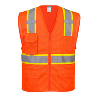 Portwest US374 - Orange or Yellow Orlando Hi-Vis Mesh Executive Vest