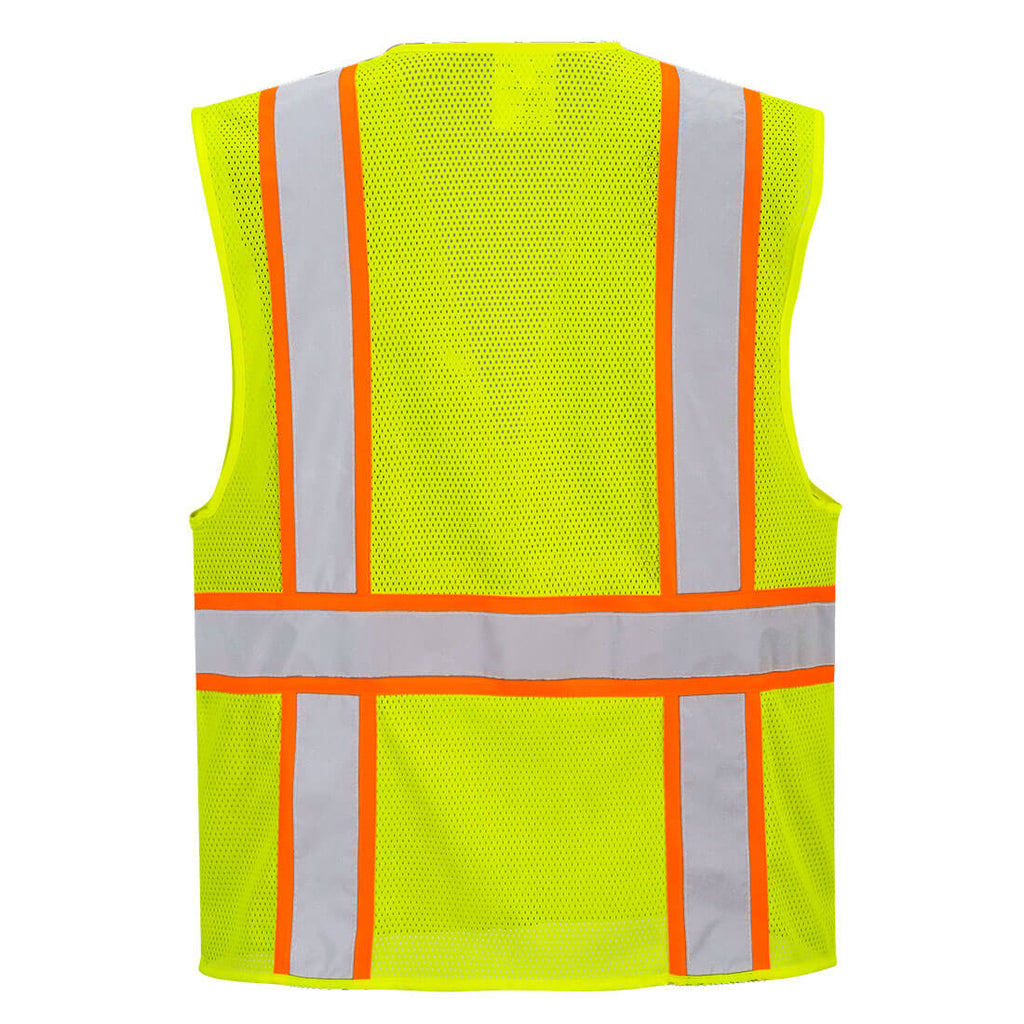 Portwest US374 - Orange or Yellow Orlando Hi-Vis Mesh Executive Vest