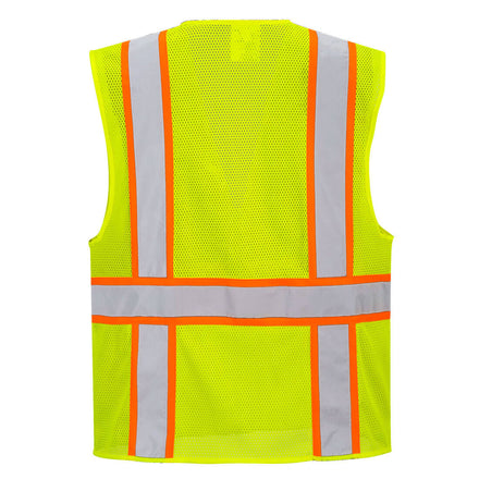 Portwest US374 - Orange or Yellow Orlando Hi-Vis Mesh Executive Vest