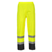 Portwest H444 Yellow/Black Hi-Vis Contrast Rain Pants