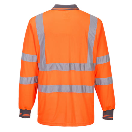 Portwest S277 Orange Hi-Vis Polo Shirt L/S