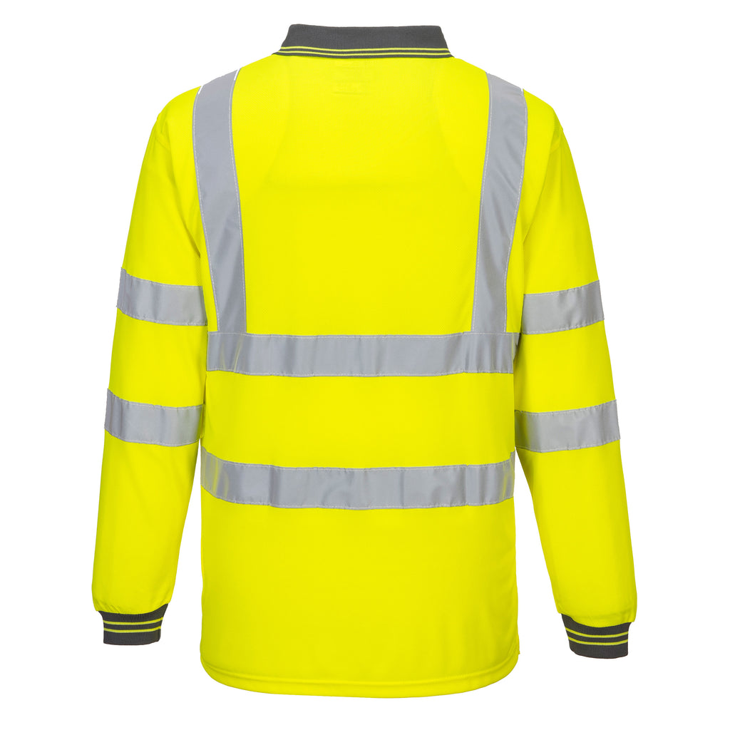 Portwest S277 Yellow Hi-Vis Polo Shirt L/S