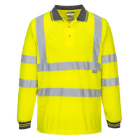 Portwest S277 Yellow Hi-Vis Polo Shirt L/S