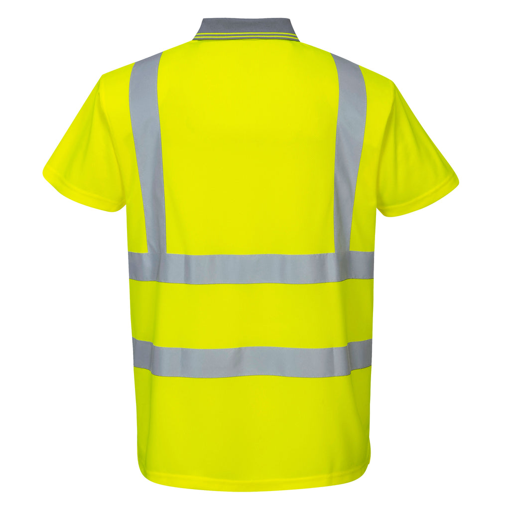 Portwest S477 Yellow Hi-Vis Polo Shirt S/S