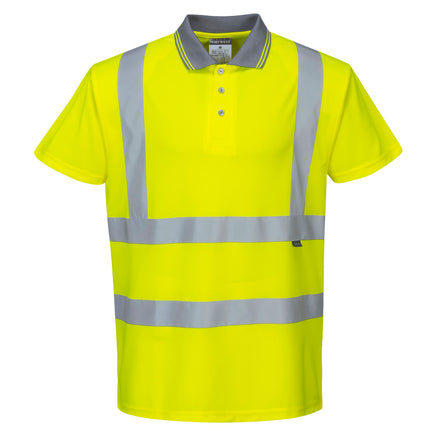 Portwest S477 Yellow Hi-Vis Polo Shirt S/S