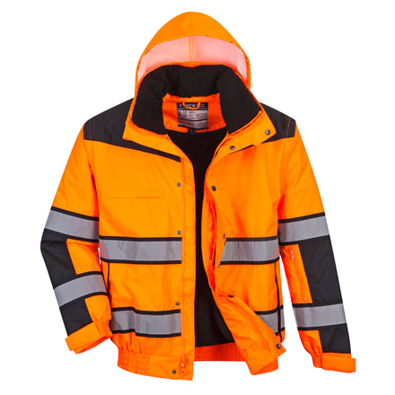 Portwest UC466 Hi-Vis 3-in-1 Contrast Winter Bomber Jacket