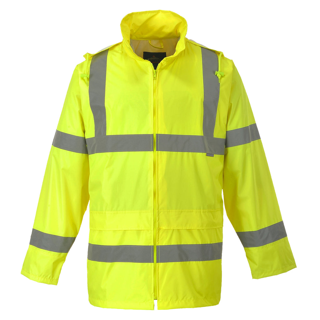 Portwest UH440 Yellow Hi-Vis Rain Traffic Jacket