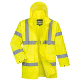 Portwest US160 Yellow Hi-Vis Rain Lite Traffic Jacket