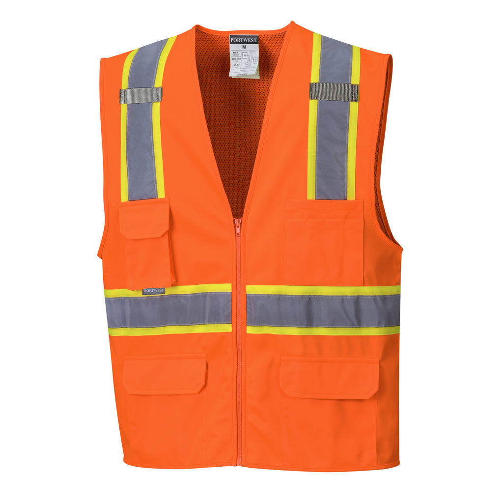 Portwest US372 Jackson Hi-Vis Contrast Executive Vest