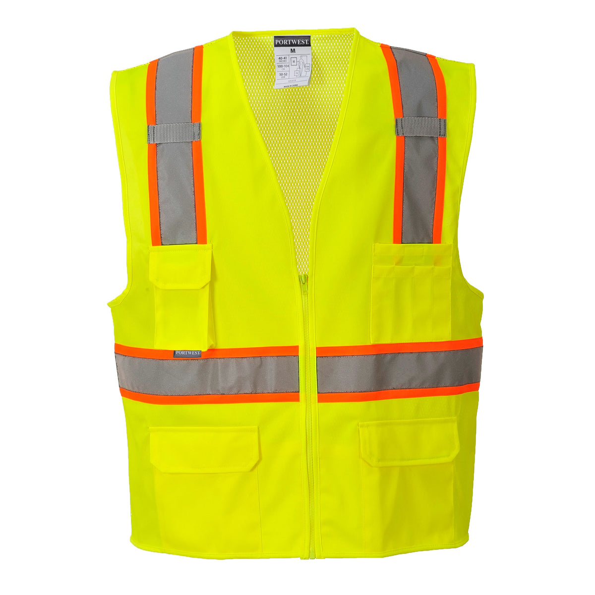 Portwest US372 Yellow Jackson Hi-Vis Contrast Executive Vest