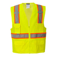 Portwest US372 Yellow Jackson Hi-Vis Contrast Executive Vest