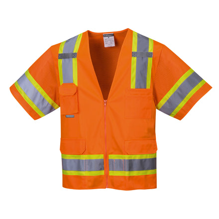 Portwest US373 Aurora Hi-Vis Contrast Executive Vest S/S