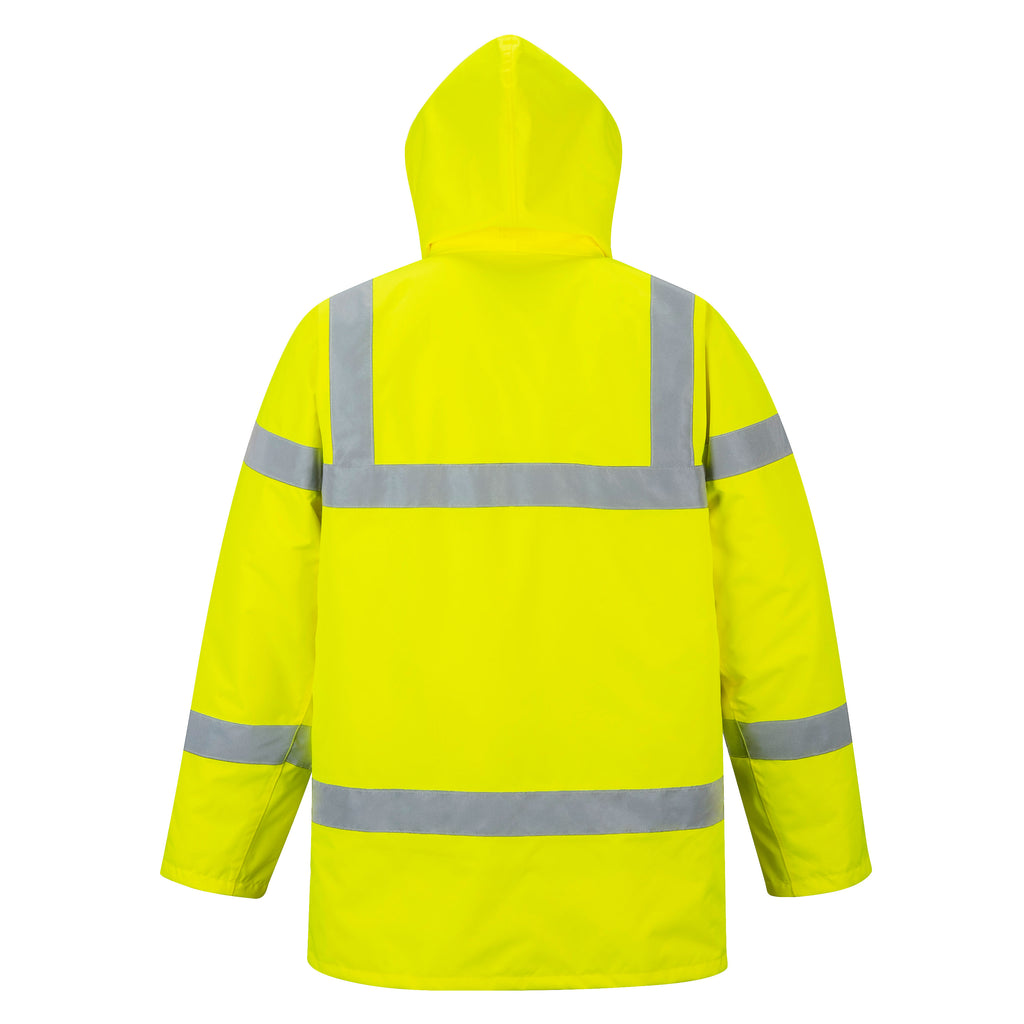 Portwest US460 Yellow Hi-Vis Winter Traffic Jacket