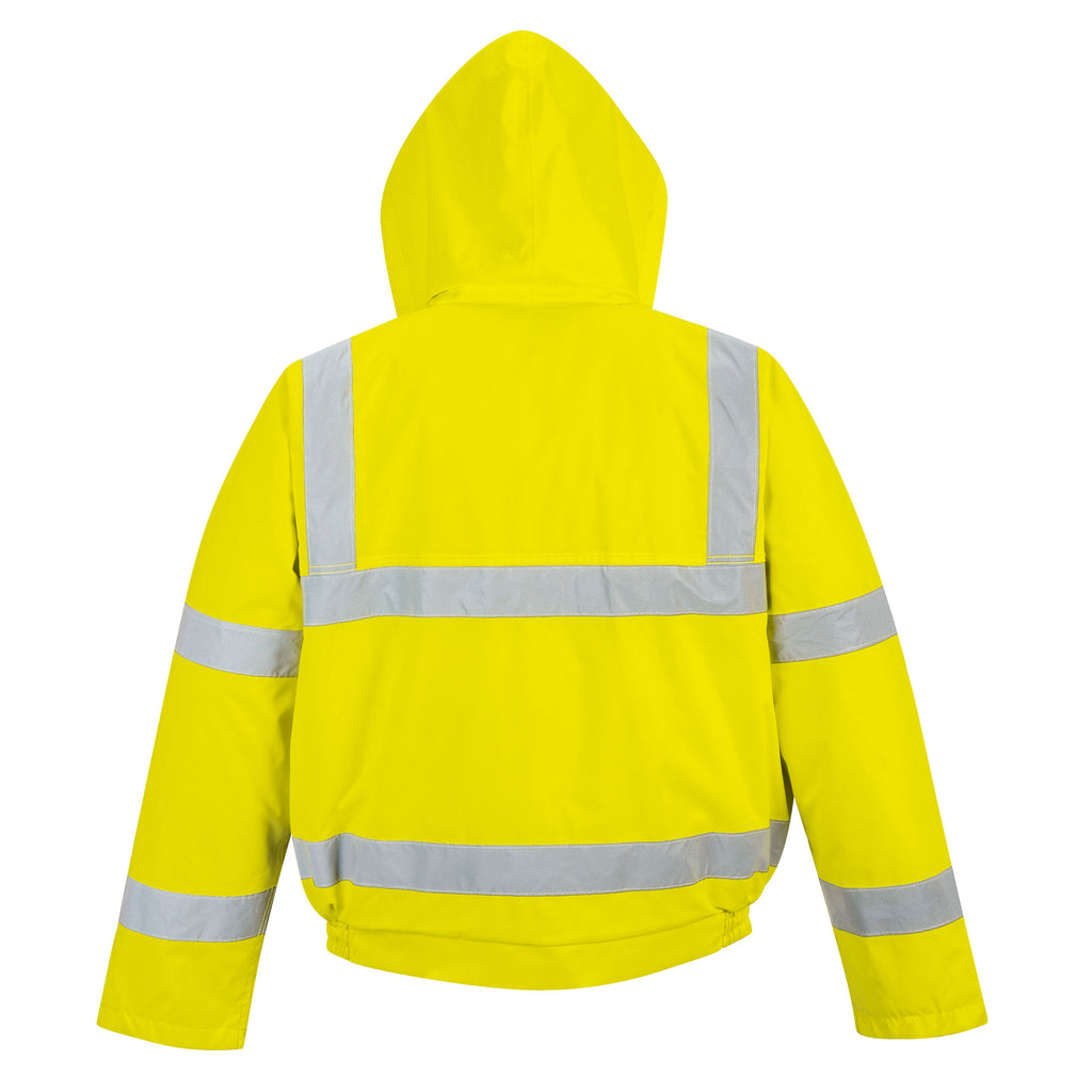 Portwest US463 Yellow Hi-Vis Winter Bomber Jacket