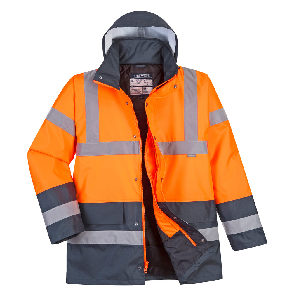 Portwest US467 Hi-Vis Contrast Winter Traffic Jacket