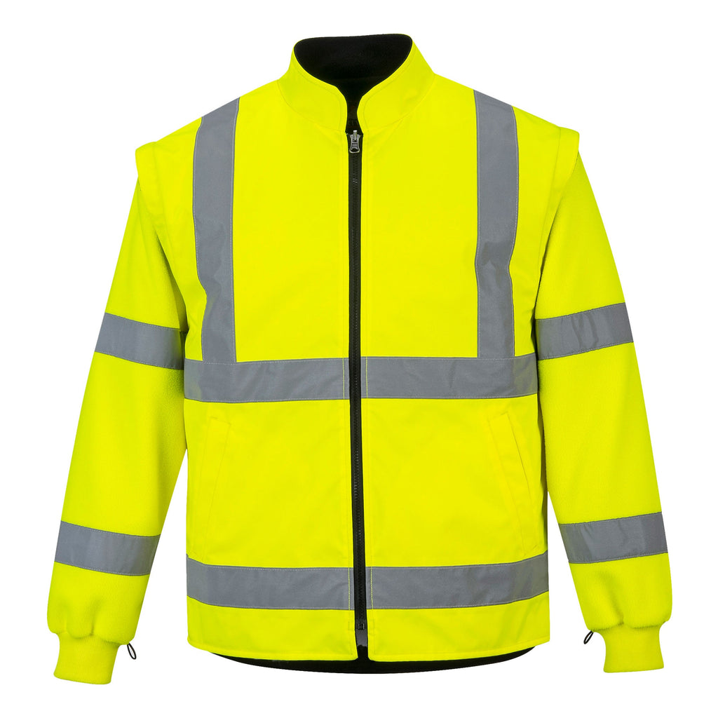 Portwest US768 Yellow/Black Hi-Vis 5-in-1 Contrast Executive Jacket