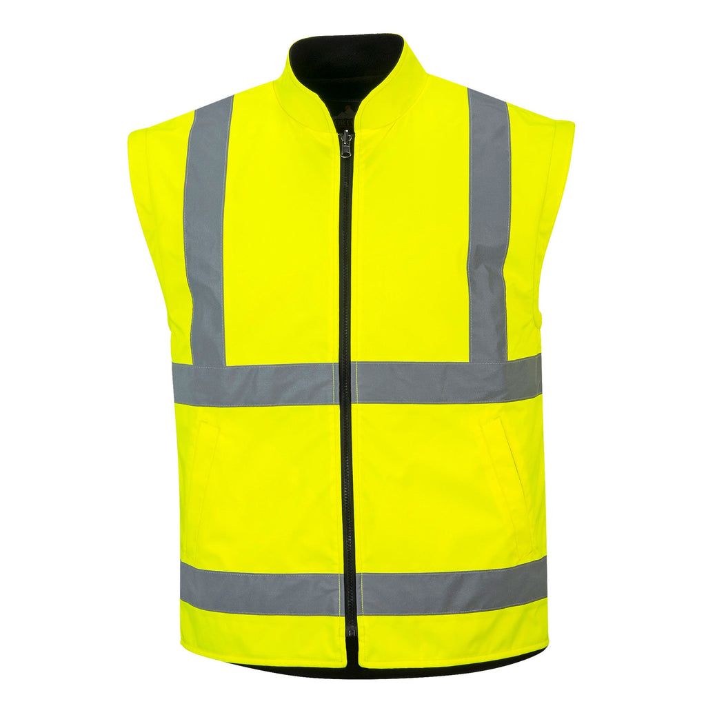 Portwest US768 Yellow/Black Hi-Vis 5-in-1 Contrast Executive Jacket