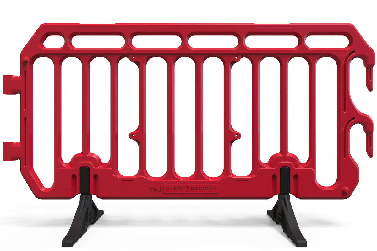 Plastic Crowd Control Barrier 6.5ft  - The Start Barricade