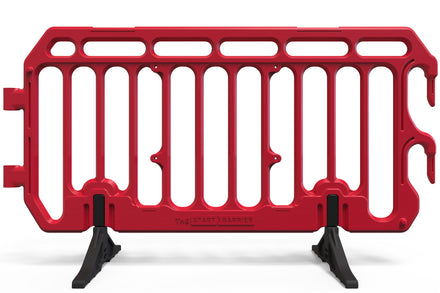 Plastic Crowd Control Barrier 6.5ft  - The Start Barricade