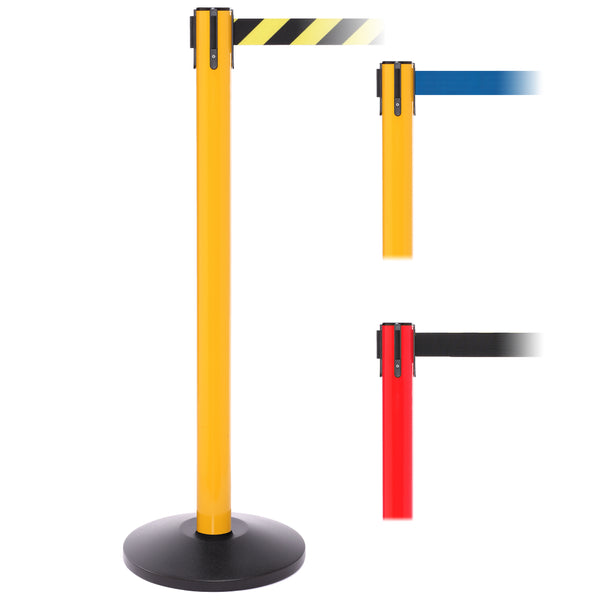 SafetyMaster 450 11' or 13' x 2" Belt Barrier System - Red Post