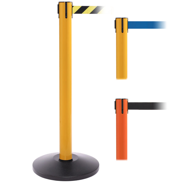 SafetyPro 300 16' x 2" Belt Barrier System - Red Post