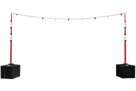 Sentinel Overhead Goalpost Kits - Warning Height Restriction