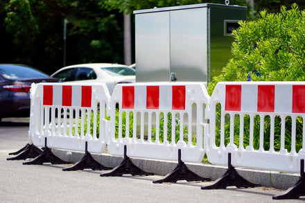 Reflective Construction Barricade - ExtraVision
