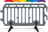 Plastic Crowd Control Barrier 6.5ft  - The Start Barricade