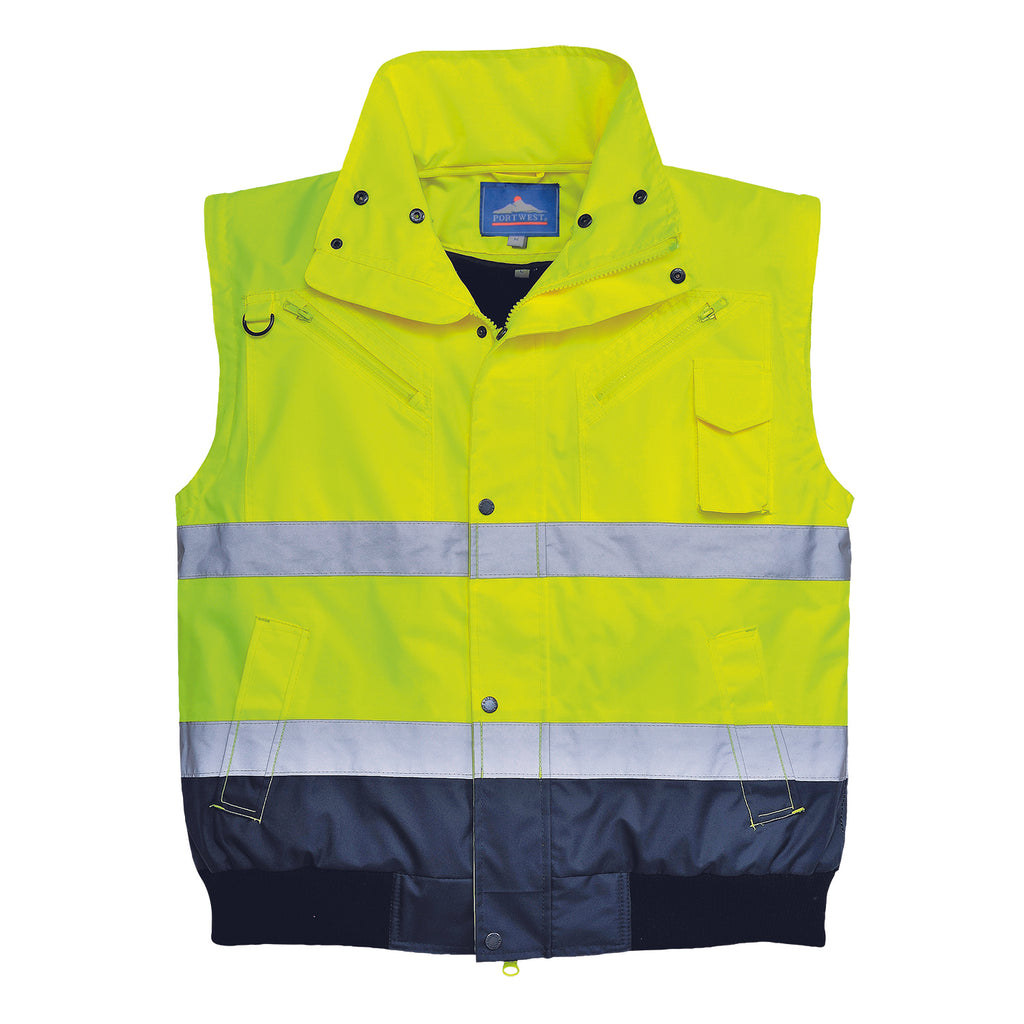 Bomber Jacket 3 in 1 High Visibility with Contrast Class 3
