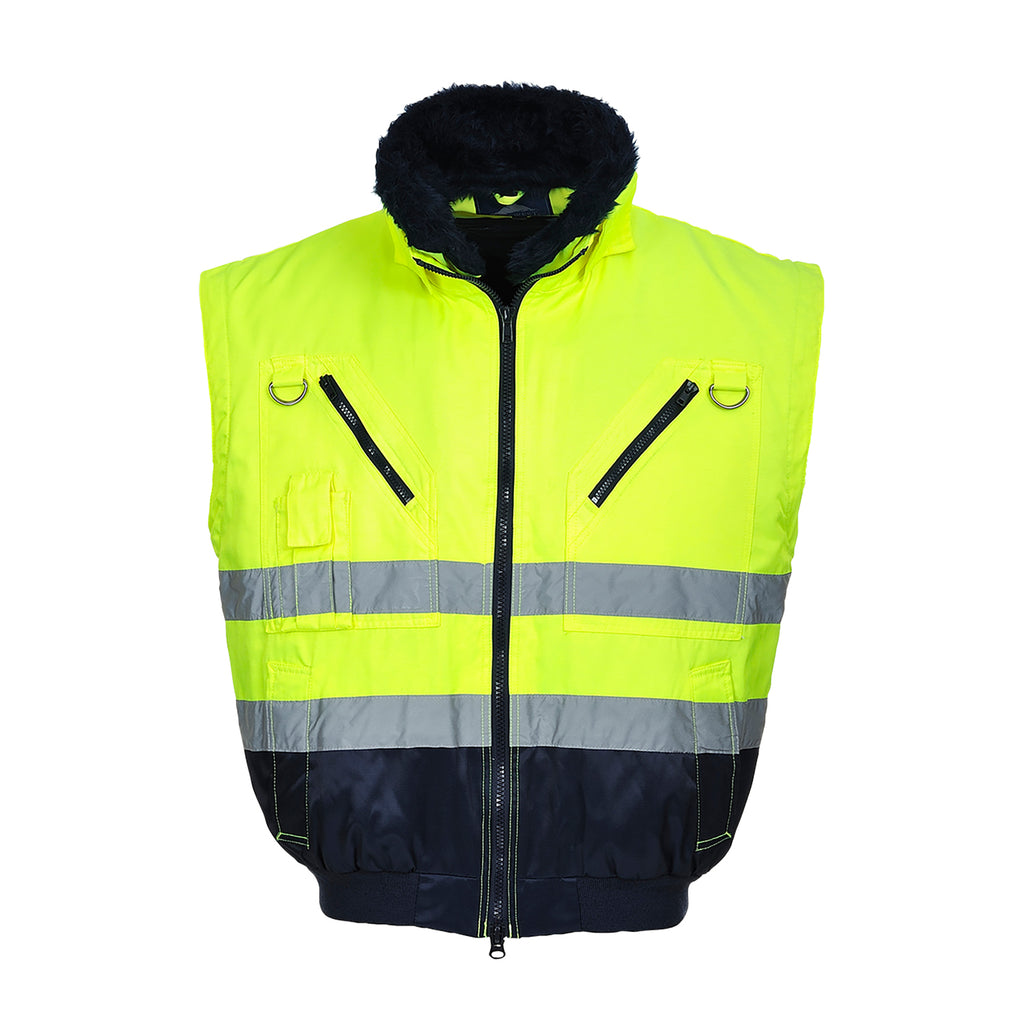 Pilot Jacket High Visibility with Contrast 3 in 1 Durable ANSI Class 3