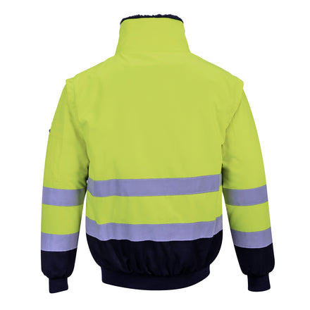 Pilot Jacket High Visibility with Contrast 3 in 1 Durable ANSI Class 3