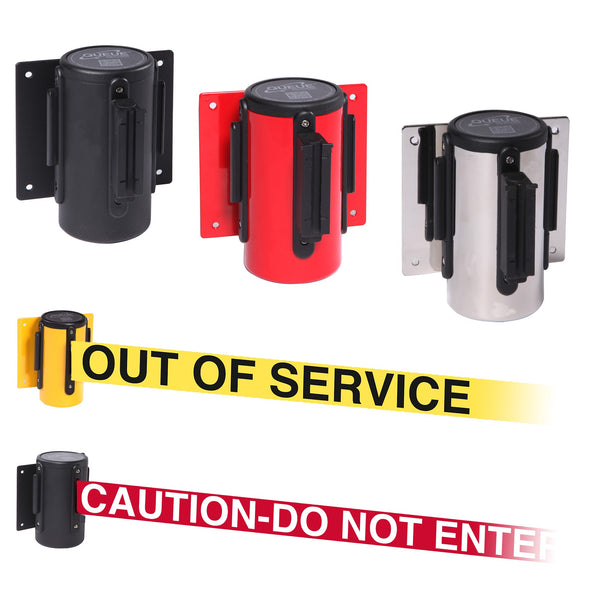 WallMaster 300 10' x 2" Wall Mounted Belt Barrier System