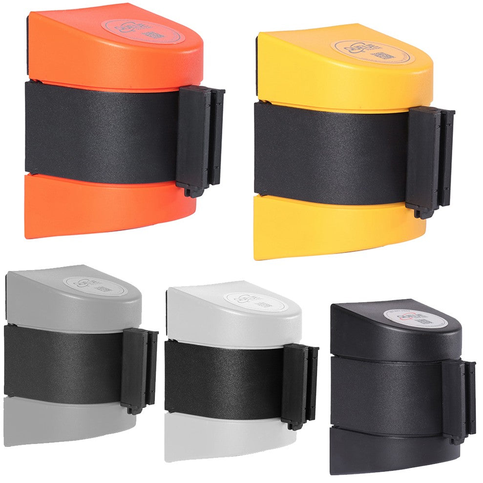 WallPro 450 20' - 35' x 2" Belt Barrier System - Black Housing