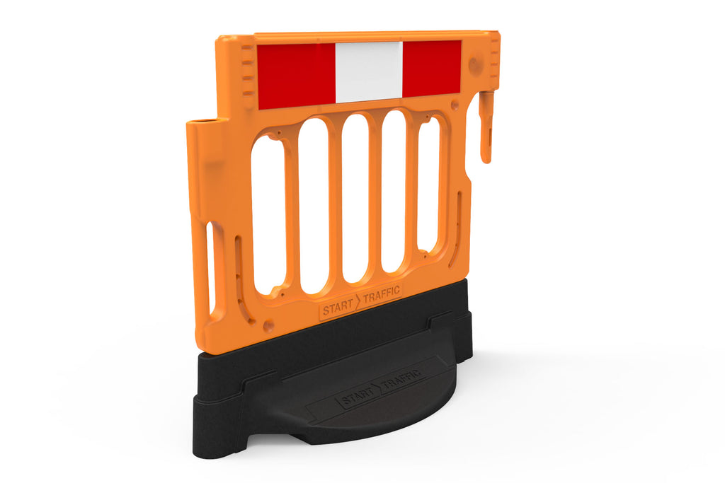 Pedestrian Longitudinal Channelizing Device Wonderwall Barrier
