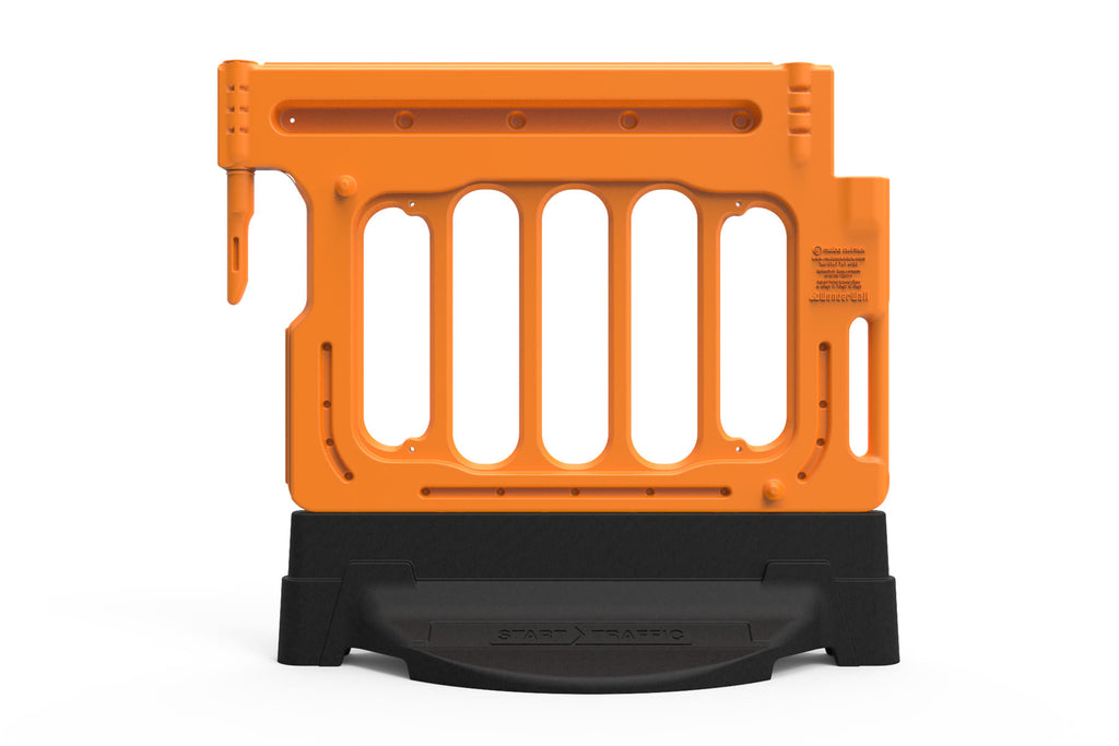 Pedestrian Longitudinal Channelizing Device Wonderwall Barrier