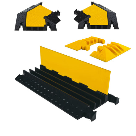 3 Channel Heavy Duty Yellow Jacket® Cable Protector