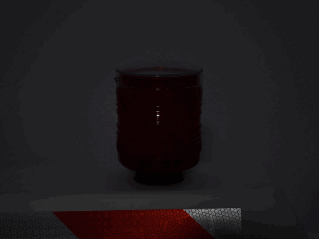 Yodock Aerocade Red Warning Light - Solar