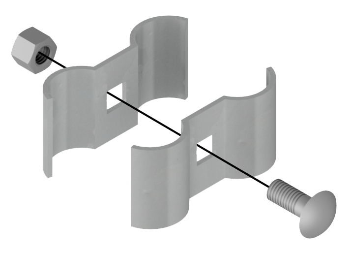 Yodock Fence Clamps for Chainlink Fence Panels