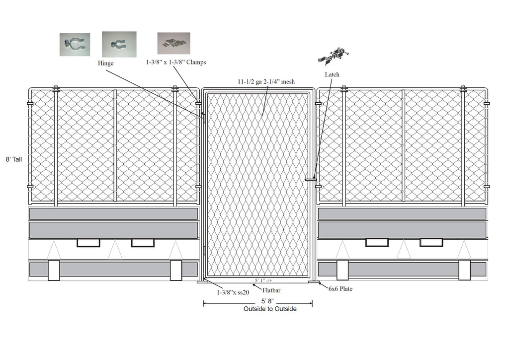 Yodock Gate - Pedestrian Access Gate