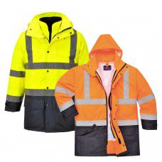 High Visibility Executive 5 in 1 Traffic Jacket Class 3 