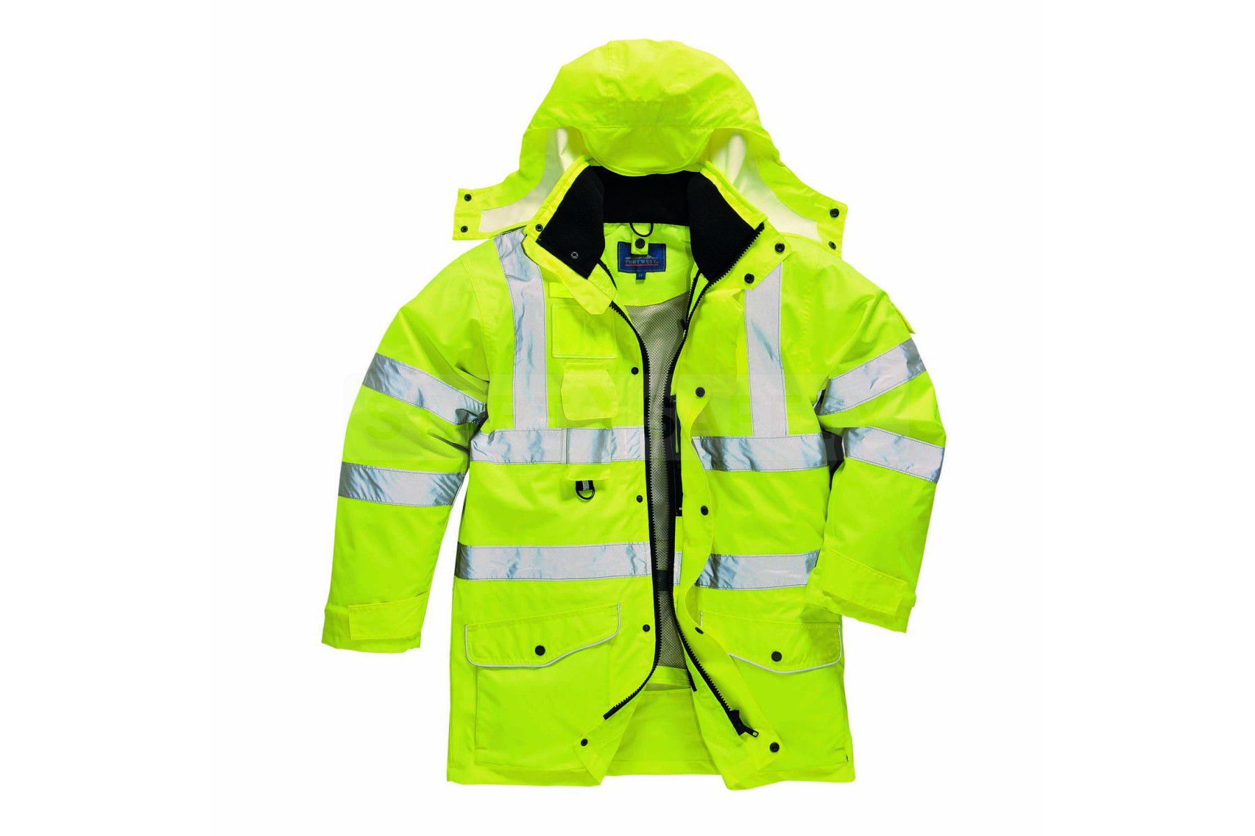 High Visibility Traffic Jacket 7in1 Design Class 3 ANSI
