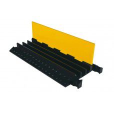 3-Channel Cable Cover Heavy-Duty Yellow Jacket Cable Protector