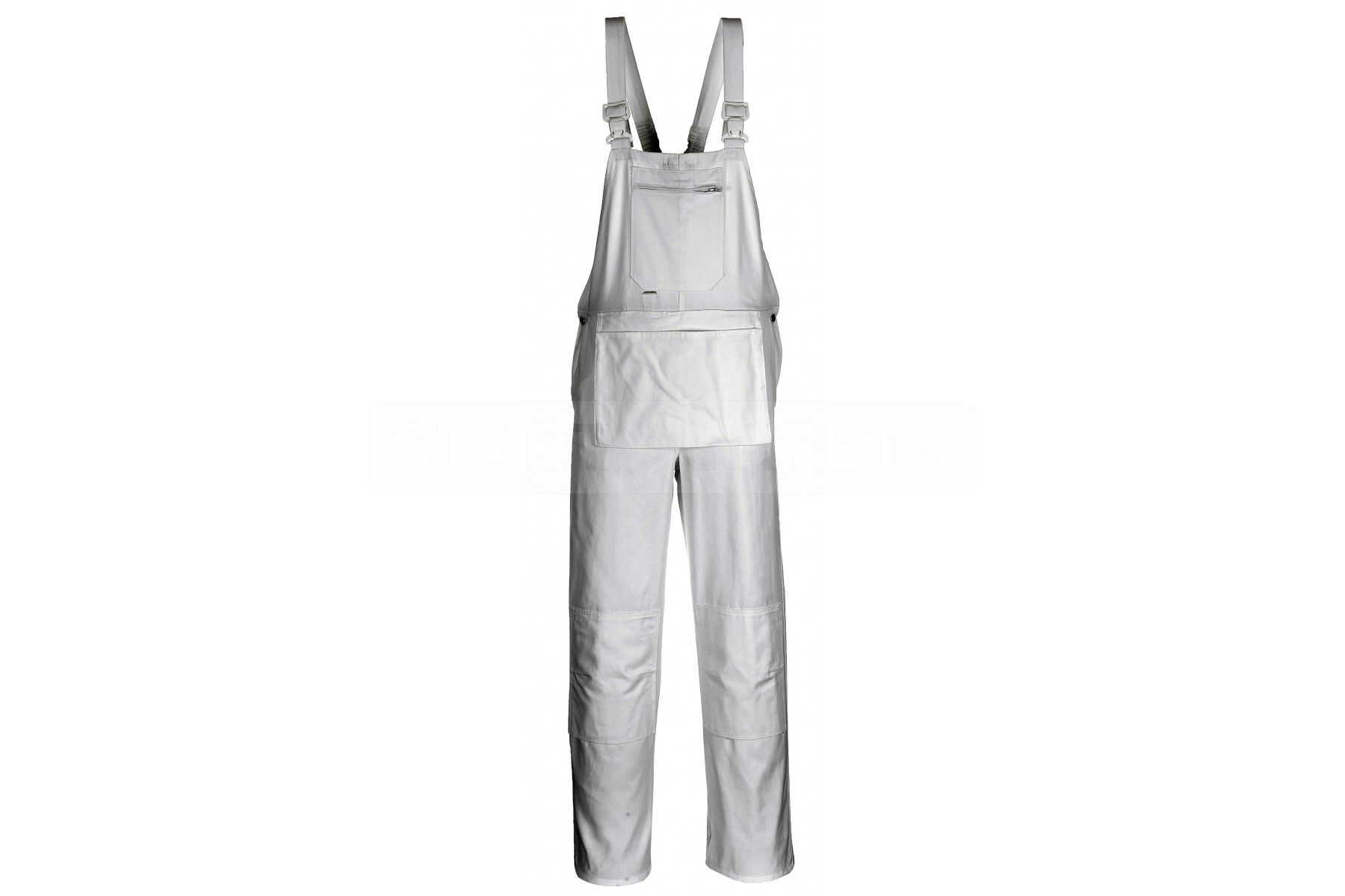 Portwest S810 Bolton White Cotton Painters Bib Overalls with Knee Pad Pockets 