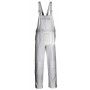 Painters Bib Overalls White With Pouch, Cotton Coveralls