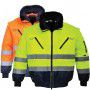 Pilot Jacket High Visibility with Contrast 3 in 1 Durable ANSI Class 3