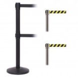 QueueMaster 550 Twin 11' x 2" or 3" Belt Barrier System