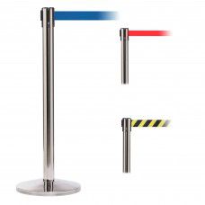 Sasylvia 4 Pcs Retractable Belt Barrier Fixed Wall Mount Caution B 985720 - View #5