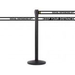 Social Distancing Retractable Belt Line Barrier - 13'